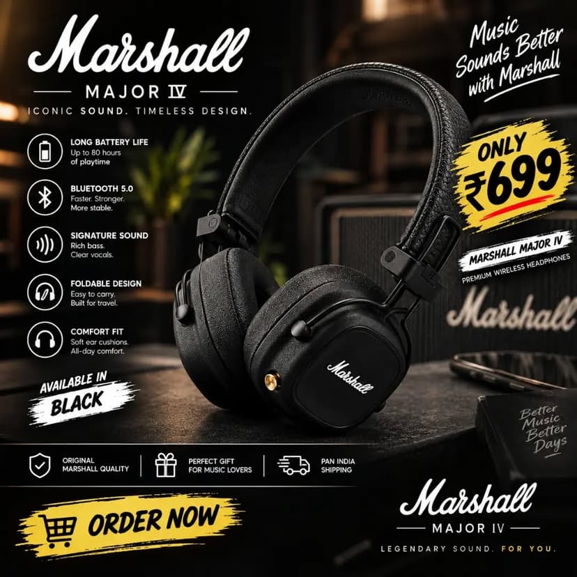 Marshall Major IV Wireless Headphones