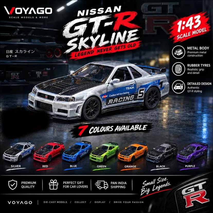 Nissan GT-R Skyline 1:43 Scale Model - Image 1