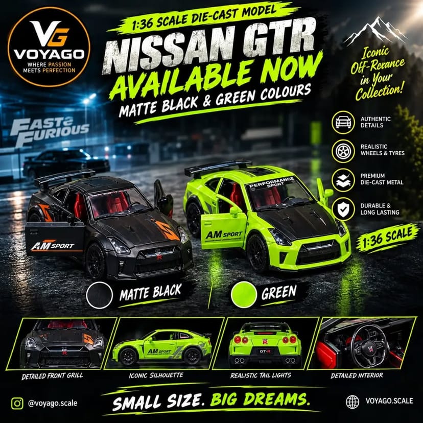 Nissan GT-R 1:36 Scale Model - Image 1