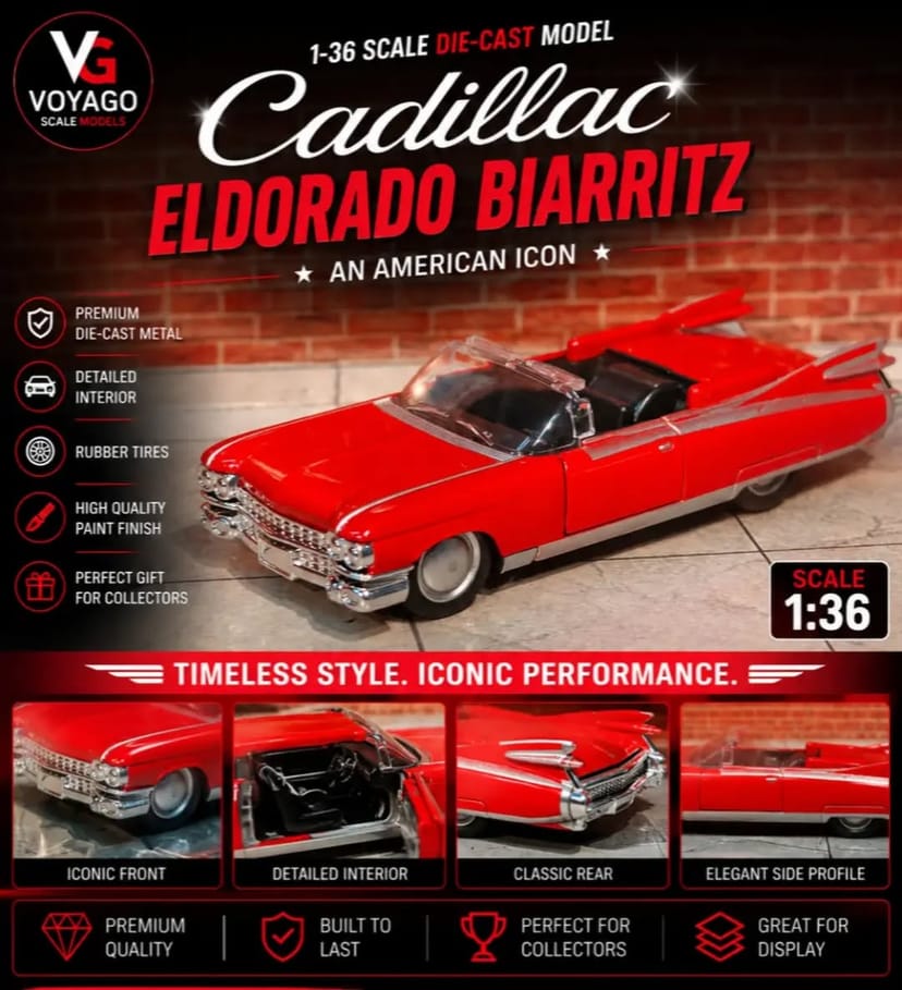 Cadillac Eldorado Biarritz 1:36 Scale Model - Image 1